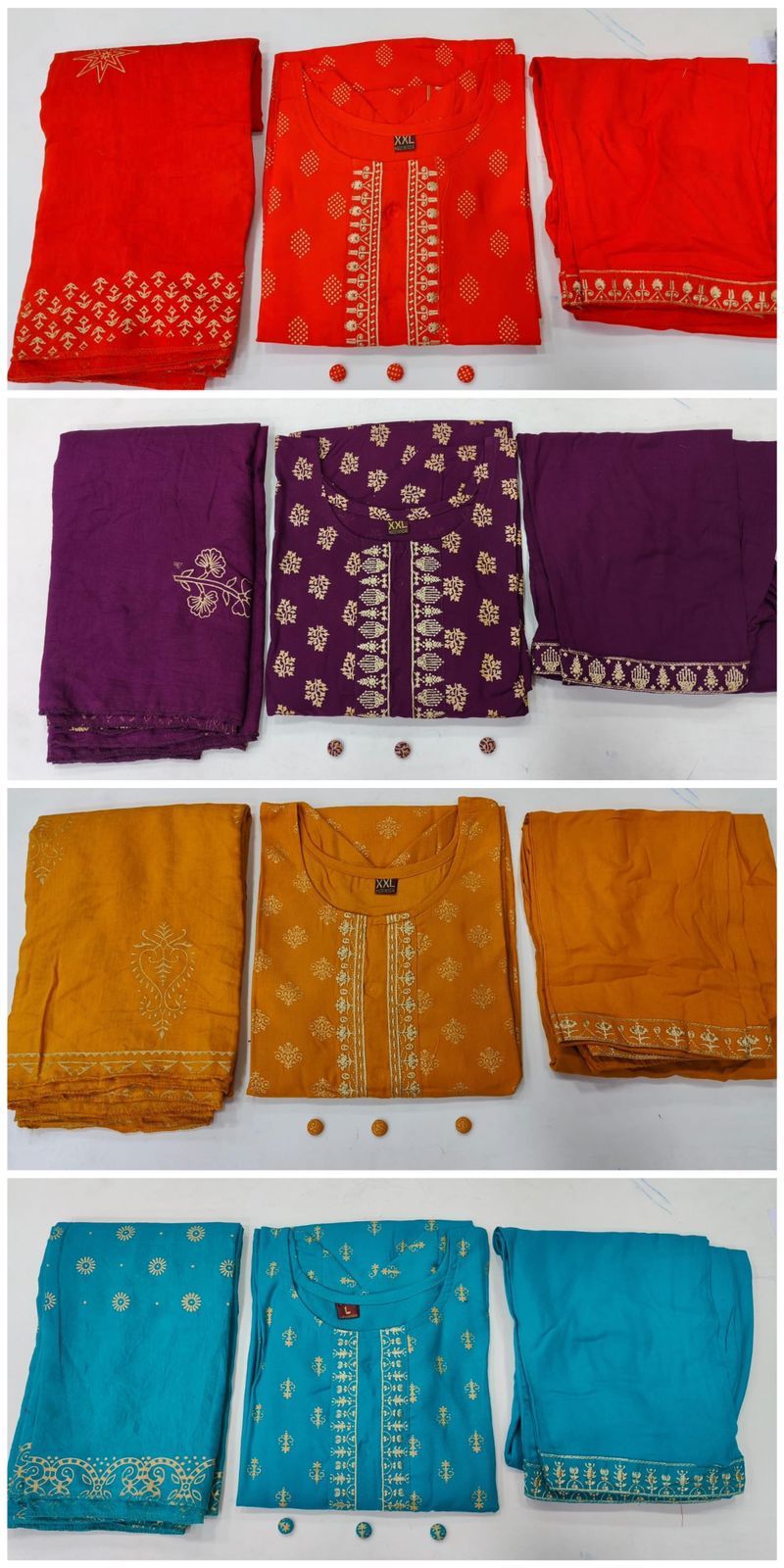 Boondi 2 By Kiya Rayon Printed Kurti With Bottom Dupatta Catalog
